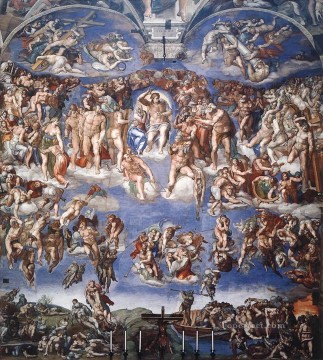 ミケランジェロ Painting - システィーナ礼拝堂 最後の審判 盛期ルネサンス ミケランジェロ